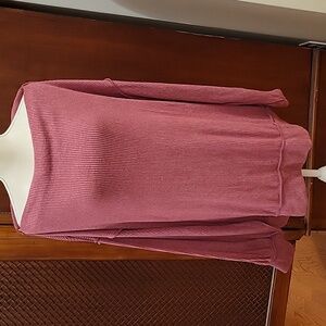 We The Free | Oversized Mauve Pink Super Soft Sweater Exposed Seams in size M